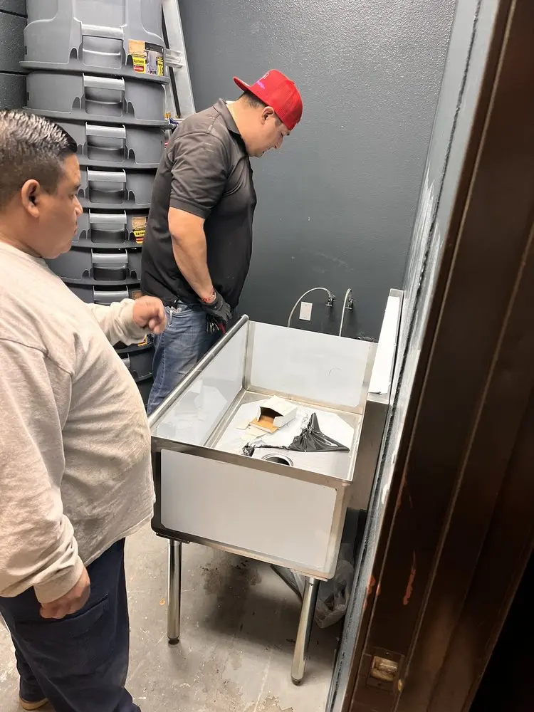Commercial plumbing and sink installation in El Dorado Palms